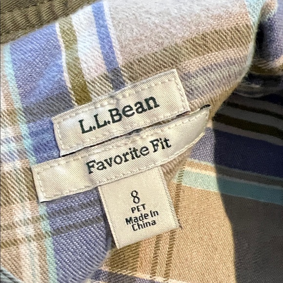 L.L. Bean Women's Olive lined Cargo Pants - Picture 2 of 5